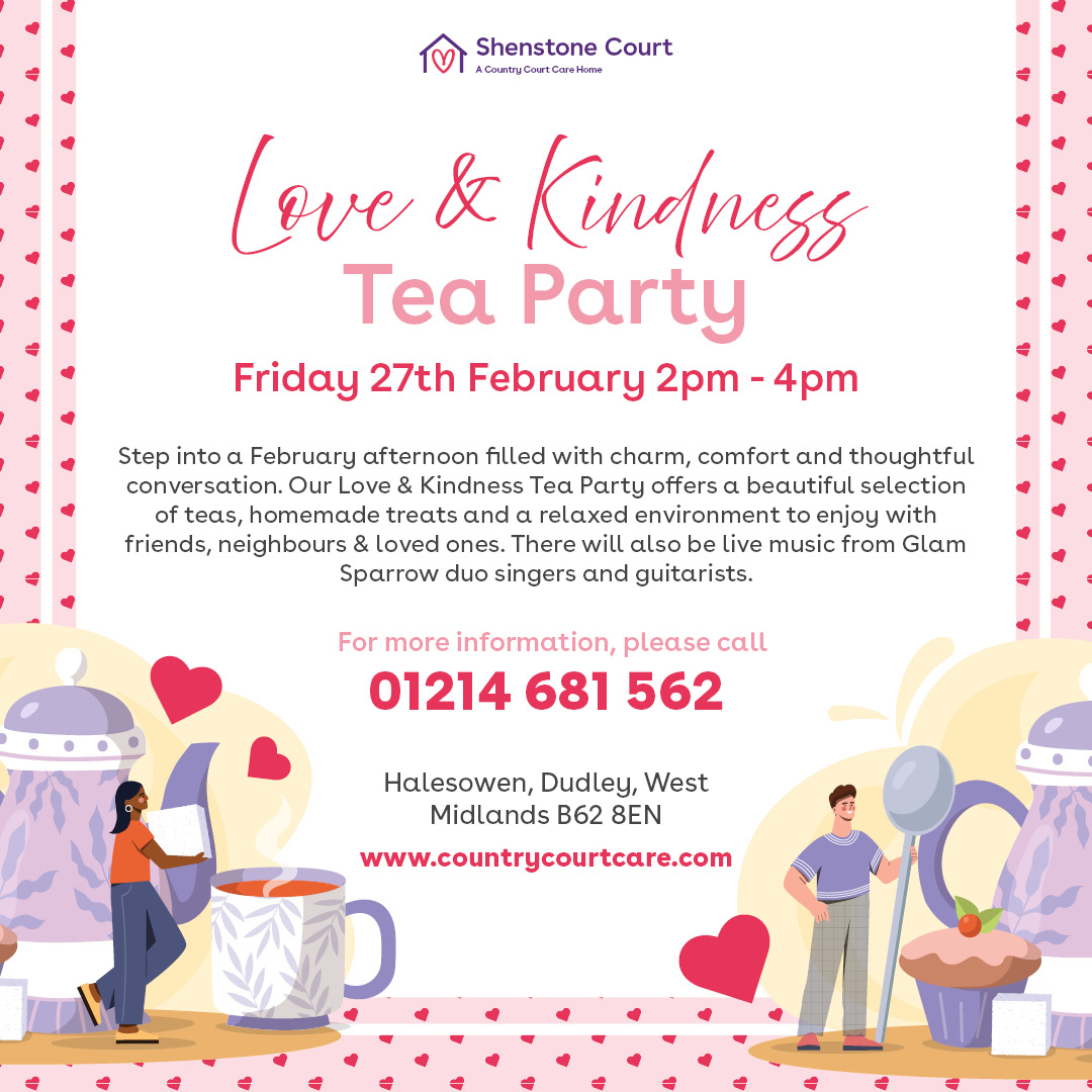 Shenstone Court Care Home - Love and Kindness Tea Party
